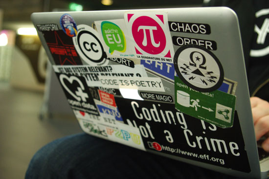Marca del honor: los hackers a menudo son fáciles de descubrir (foto por Lucy Chambers)