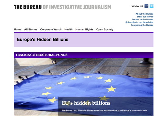 Investigación de Fondos Estructurales de la UE (Financial Times y el Bureau of Investigative Journalism)